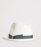 Borsalino small straw trilby hat, UK version