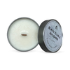 Scented wood wick candle Black Plum Rhubarb 112g, imported from the UK