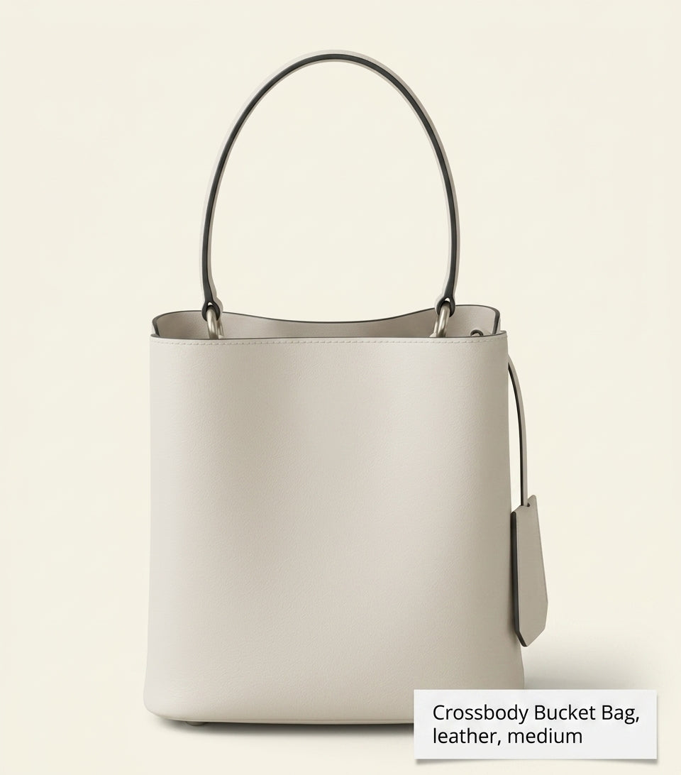Prada Panier top-handle bag in Saffiano leather (British brand)