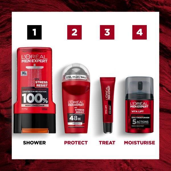 L'oreal Men Expert Stress Resist Shower Gel 300ml GOODS Superdrug   