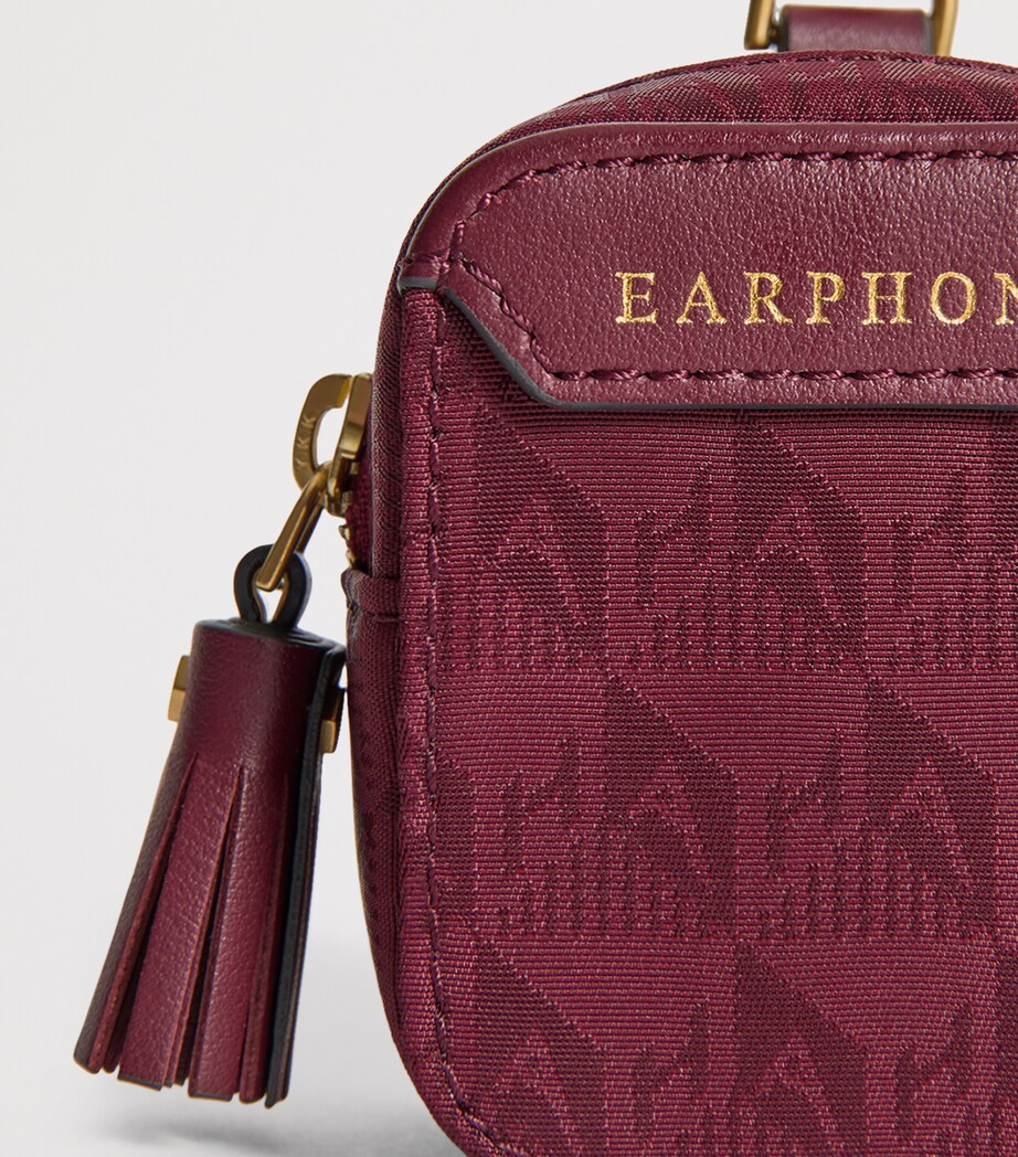 Anya Hindmarch Jacquard Logo Earphones Case