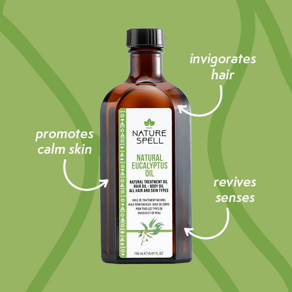 Nature Spell Eucalyptus Oil for hair and skin 150ml, imported from the UK