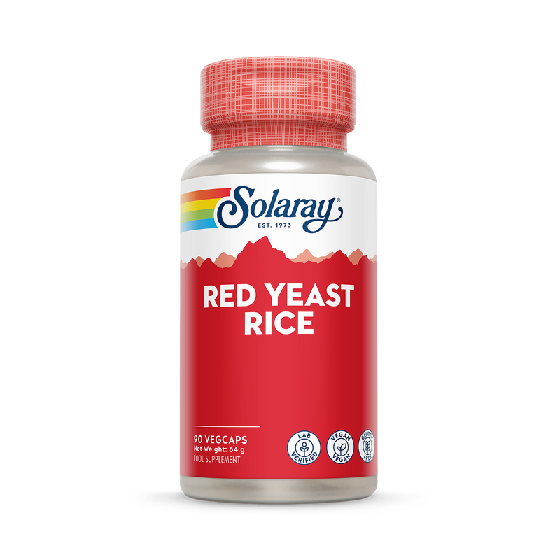 Solaray Red Yeast Rice supplement 600mg 90 capsules, UK version