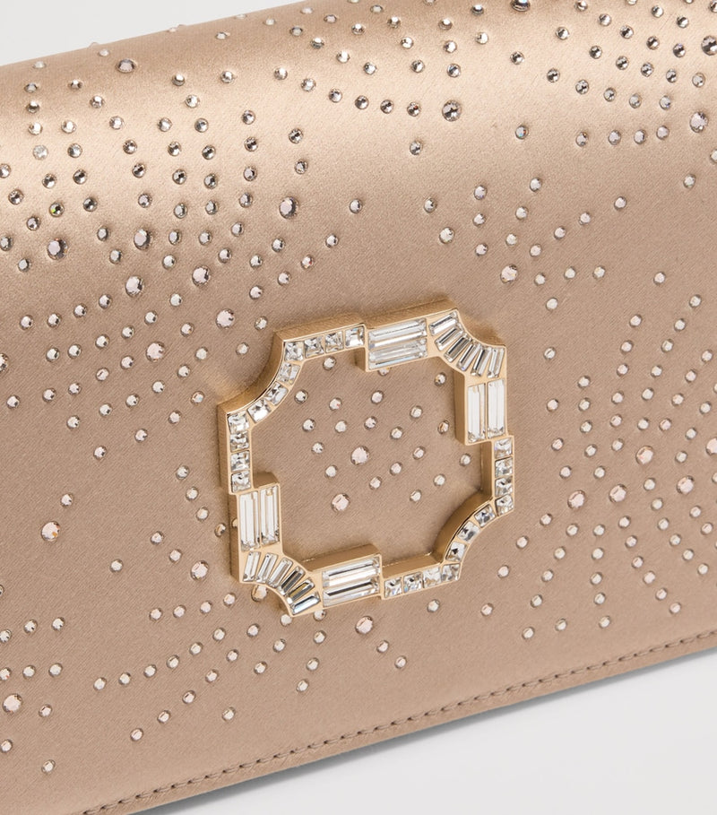 Malone Souliers embellished satin Vivien clutch bag, UK version