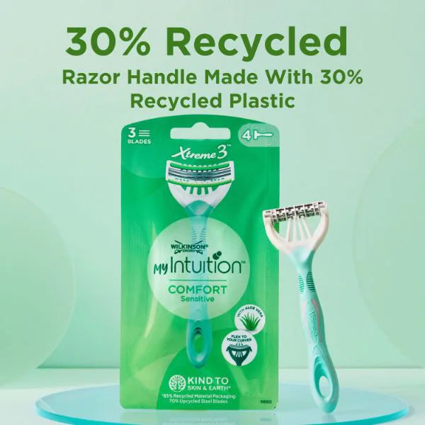 myIntuition Xtreme 3 razor sensitive skin 4 pack (British brand)