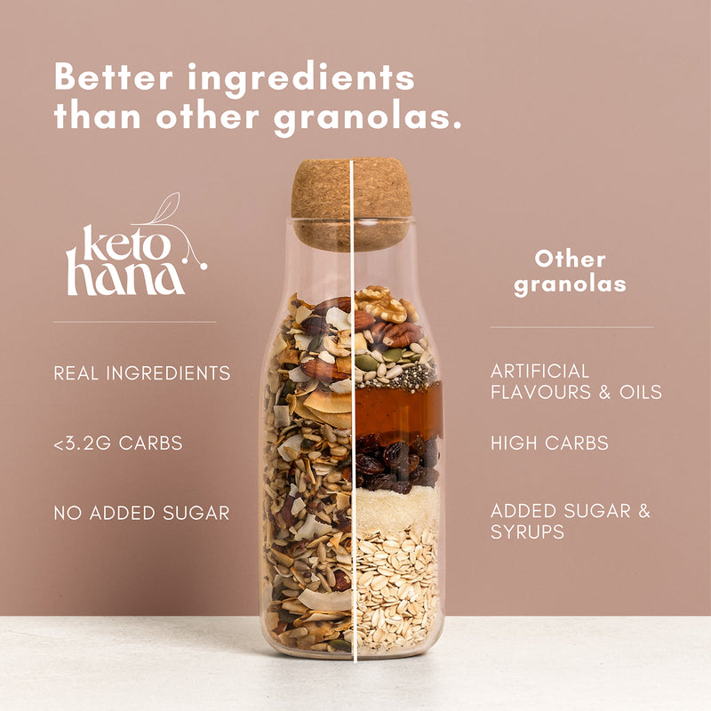Keto Hana cinnamon granola 300g - British product
