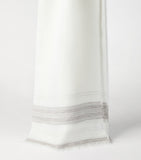Brunello Cucinelli linen stripe scarf 75cm x 180cm (British brand)