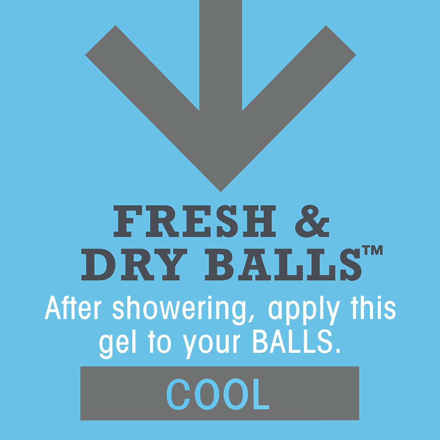 Below the Belt intimate deodorant Fresh & Dry Balls Cool 75ml, UK version