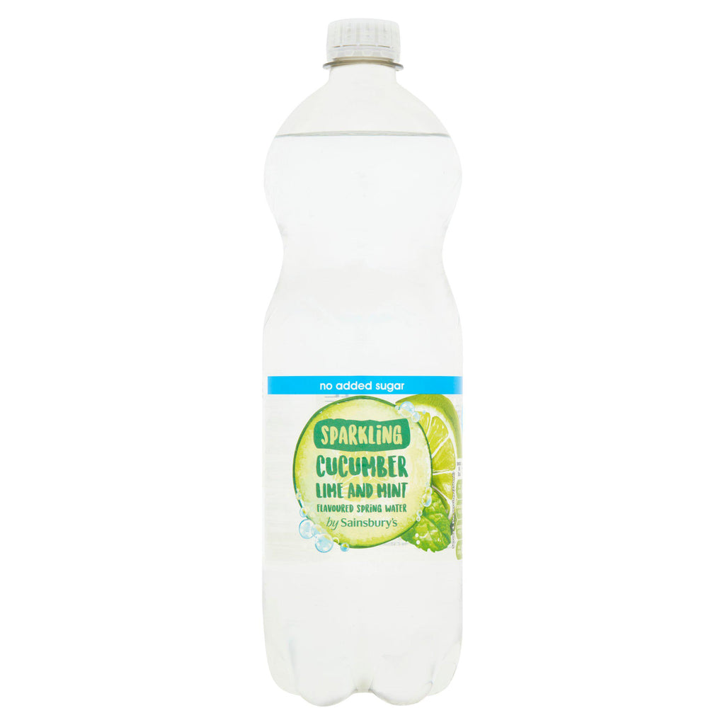 Sainsbury's Cucumber, Lime & Mint Sparkling Water 1L