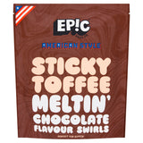 Epic Snax Co. American Style Sticky Toffee Meltin Chocolate Flavour Swirls 100g GOODS Sainsburys   