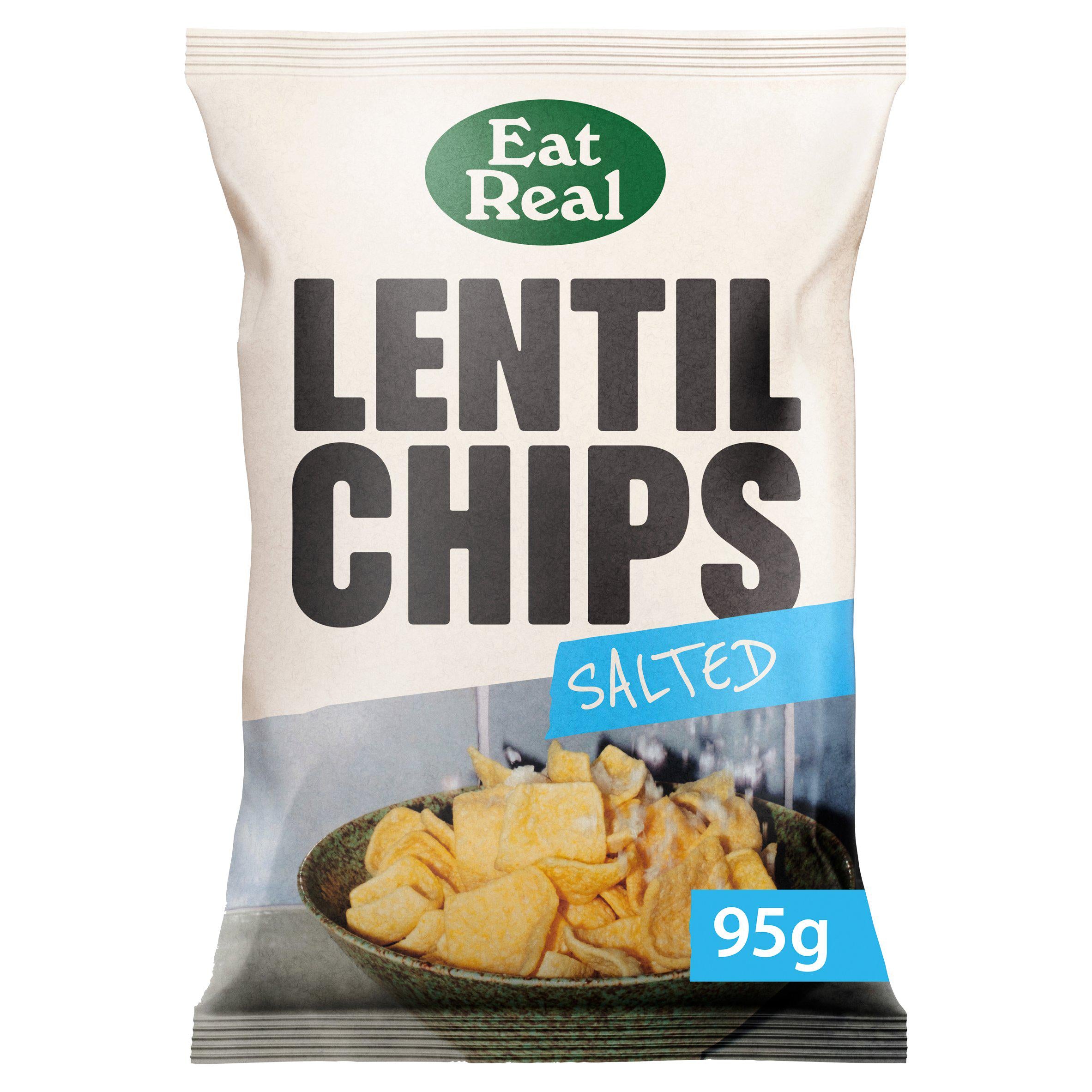 Eat Real Lentil Chips Salted 95g GOODS Sainsburys   