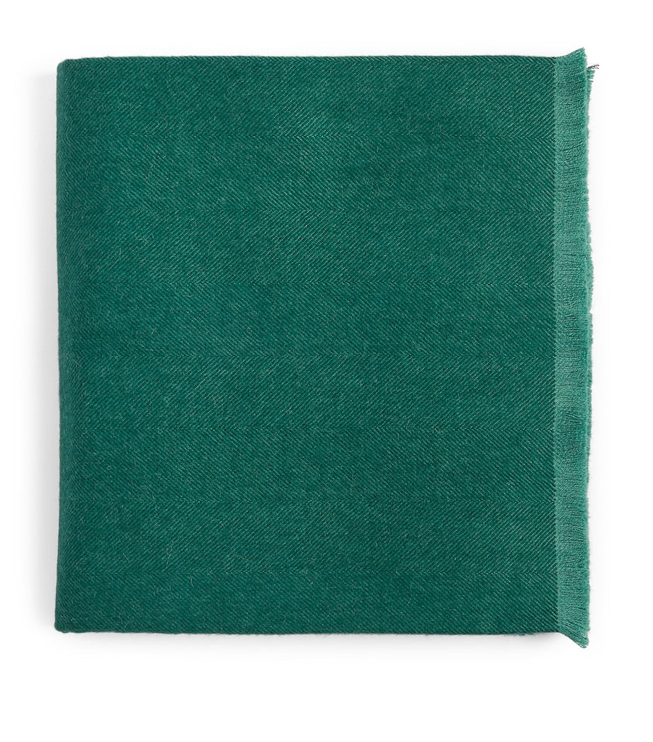 Simple Things alpaca throw with tassels (British brand)