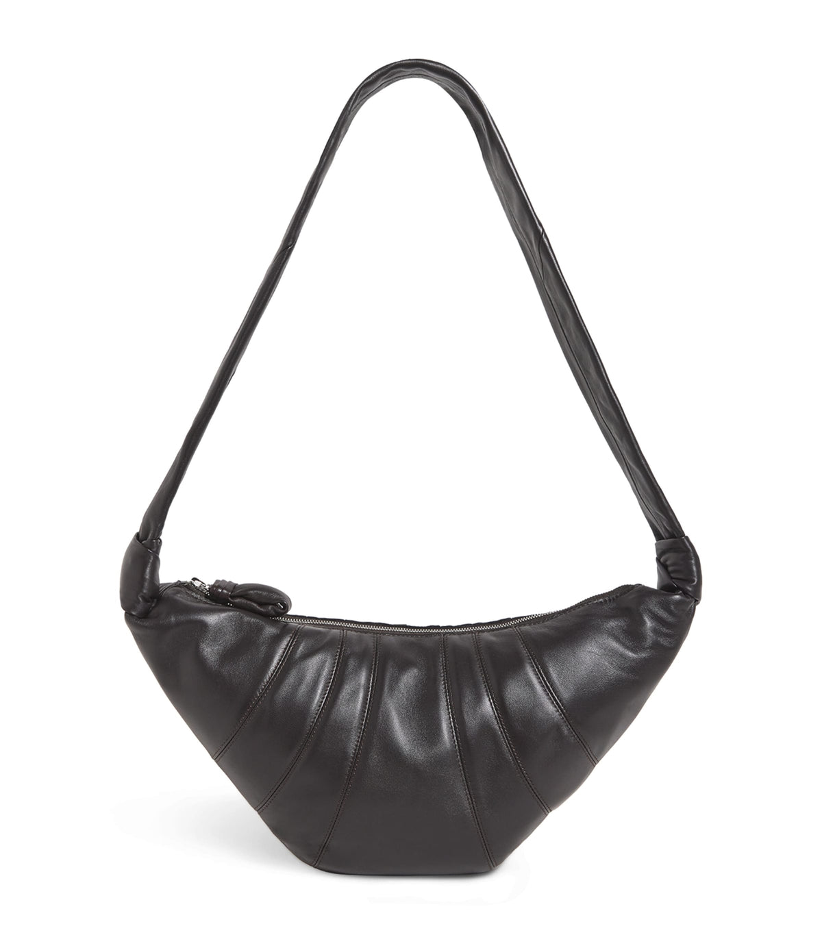 Lemaire medium grained leather croissant shoulder bag (British brand)