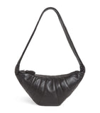 Lemaire medium grained leather croissant shoulder bag (British brand)