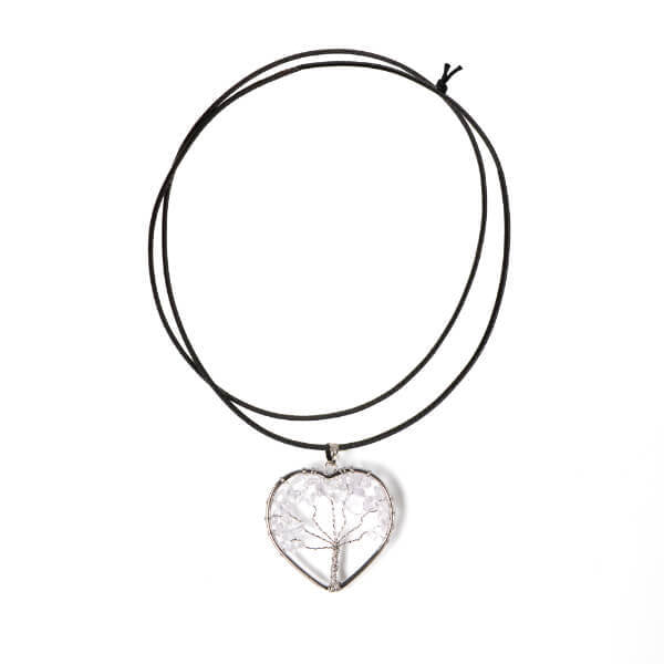 Myga Tree of Life pendant clear quartz (British brand)