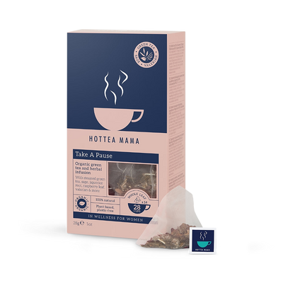 Holland & Barrett HotTea Mama Take A Pause Green Tea Raspberry Leaf Sage Liquorice Tea 14 Tea Bags- Buy online at McGrocer