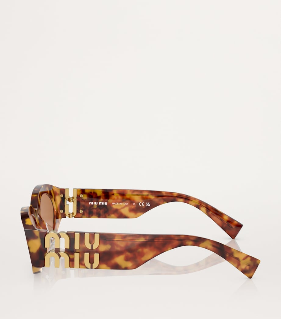 Miu Miu oval acetate sunglasses - British product