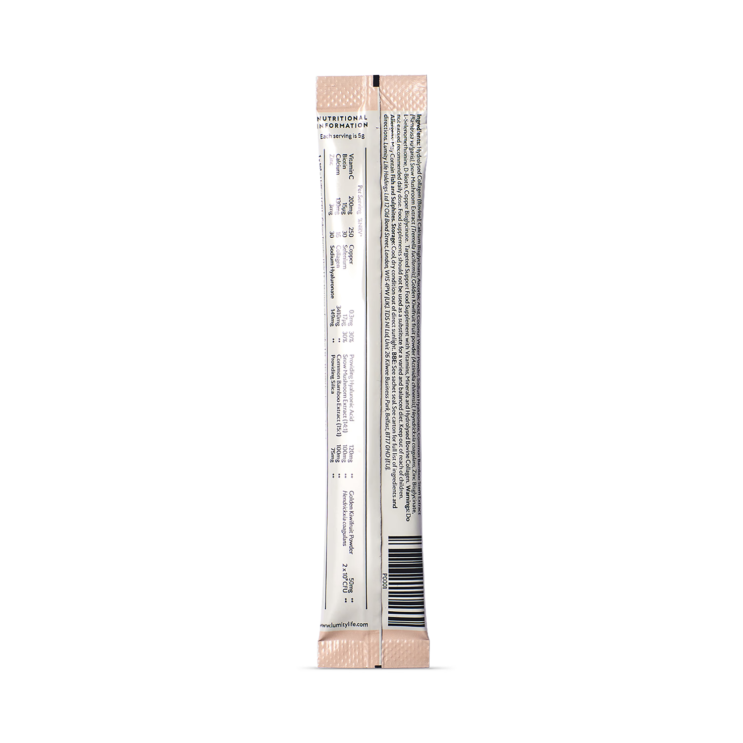 Lumity Beauty Plus powder sachets 14x4.5g, UK version