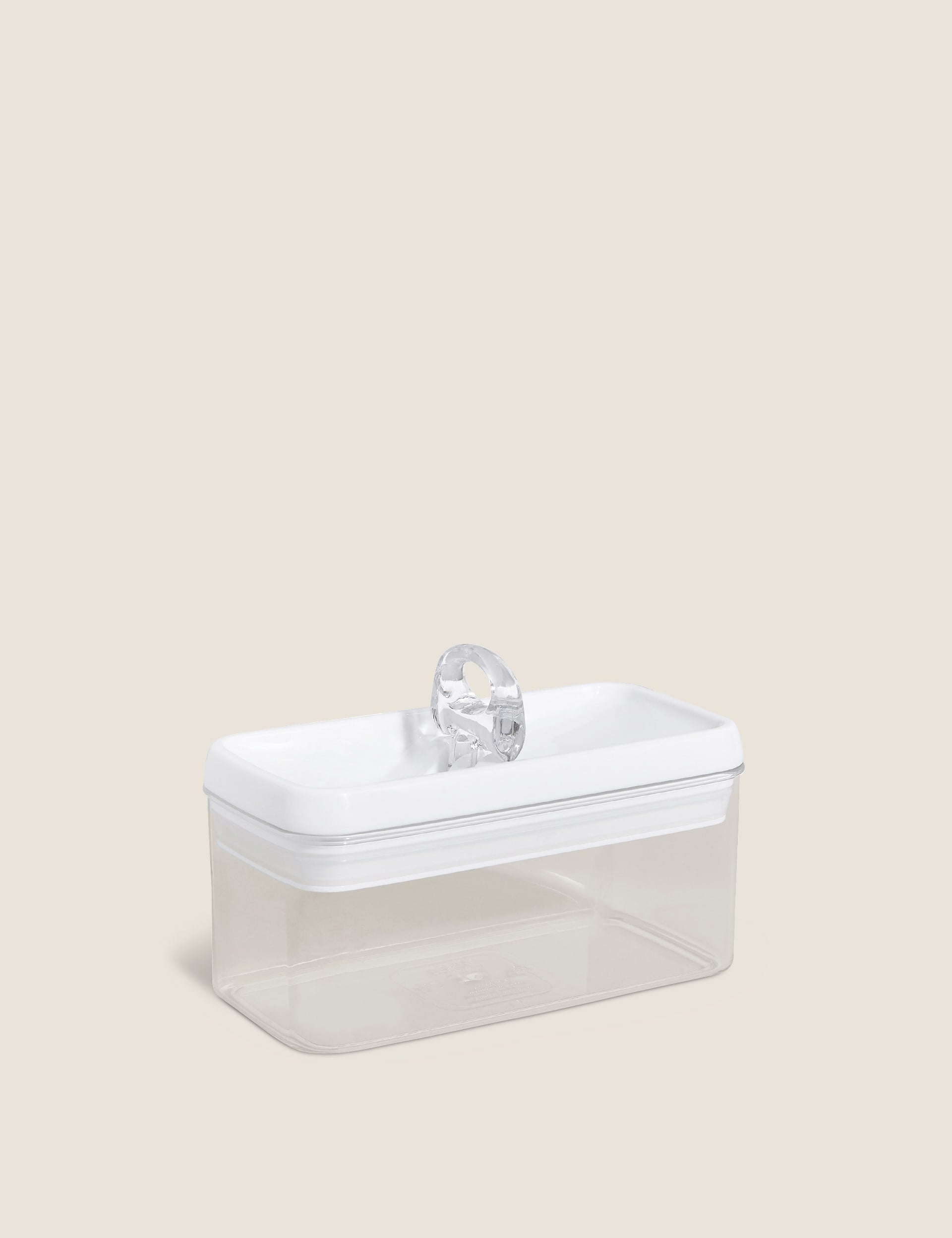 Rectangular flip-tight food storage container 1L, imported from the UK