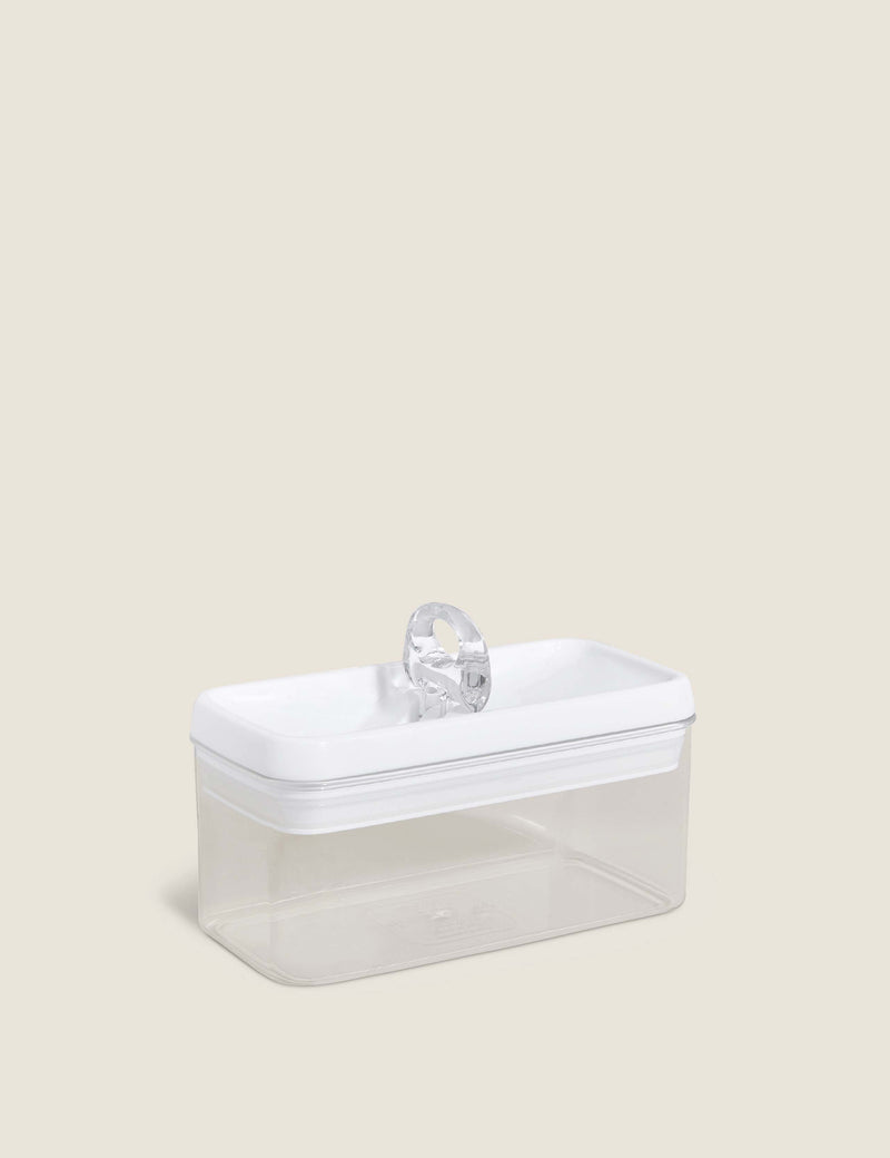 Rectangular flip-tight food storage container 1L, imported from the UK