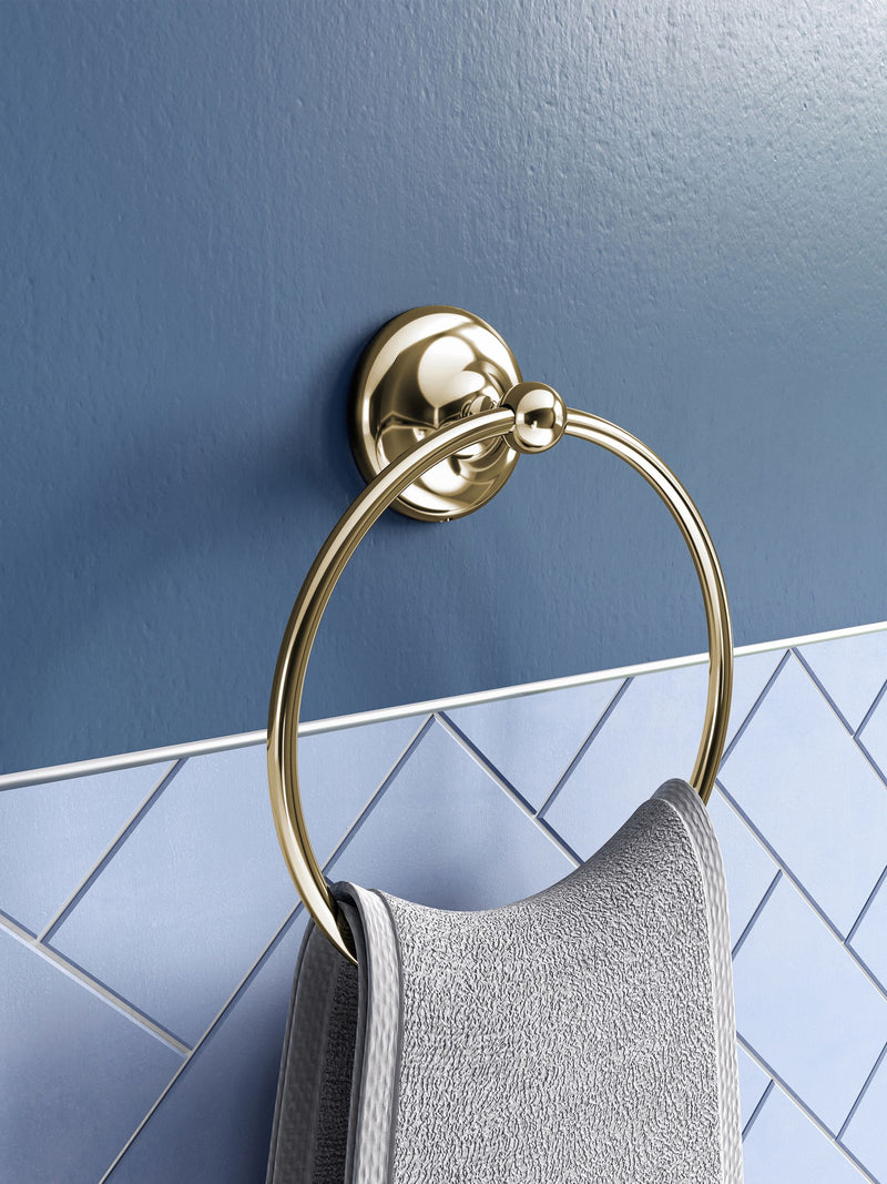 CROYDEX Grosvenor Gold Towel Ring