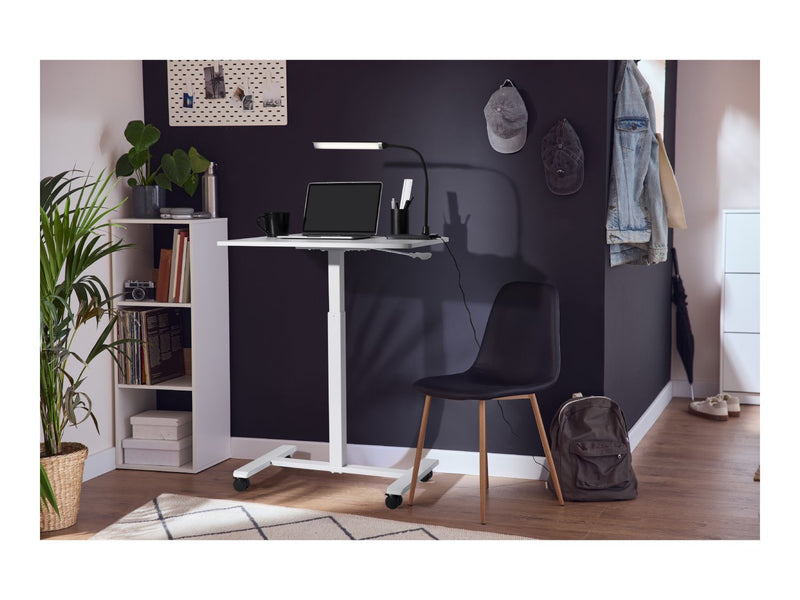 Black LED desk lamp with flexible arm, 32.5cm - British product