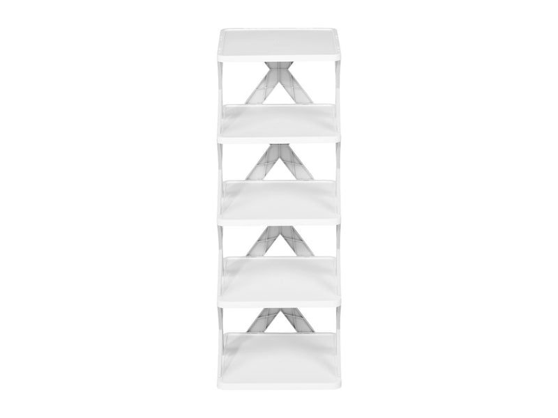 Five-tier shoe storage rack plastic organiser, UK version
