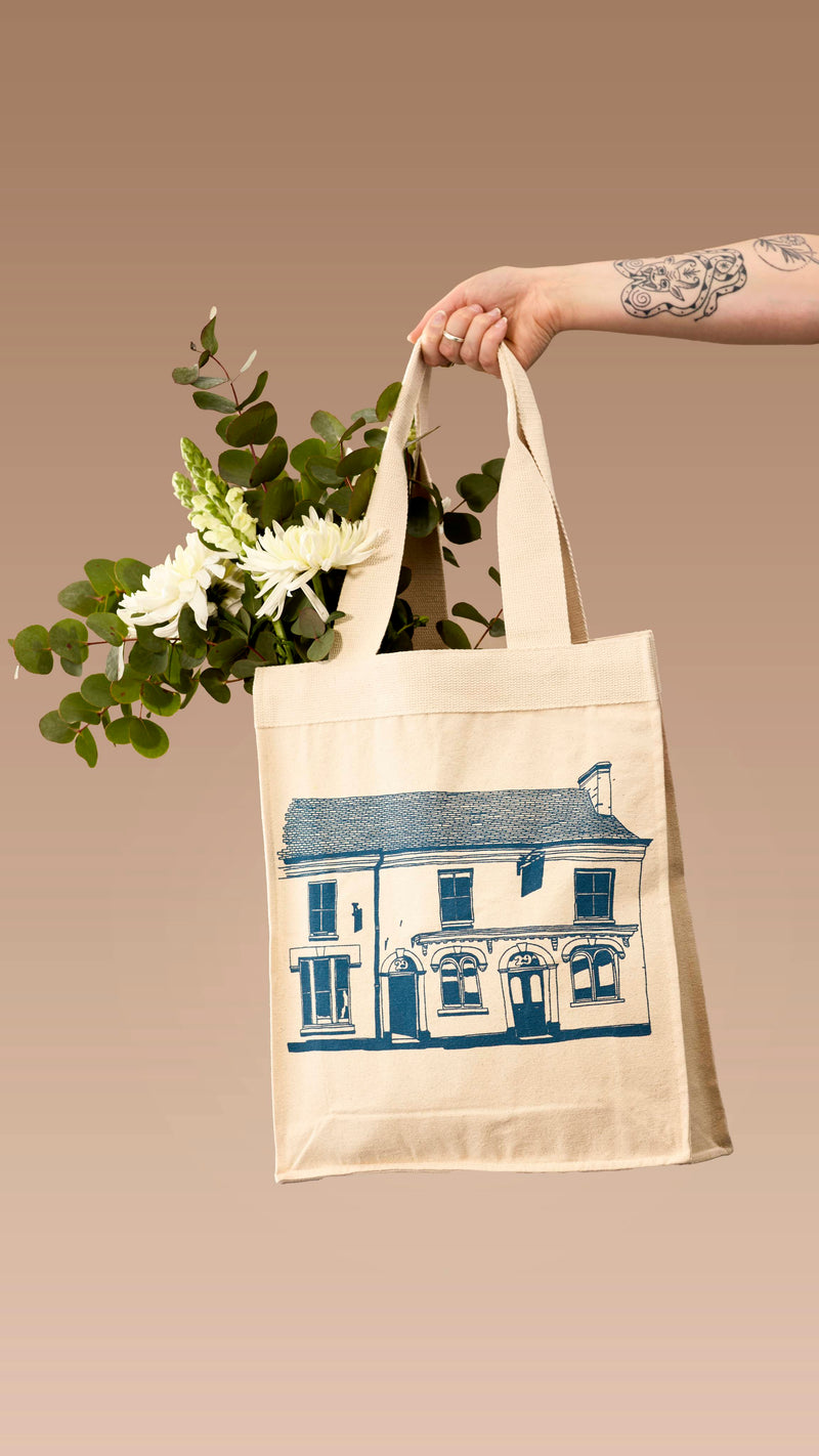 29 High Street organic cotton tote bag, (British brand)