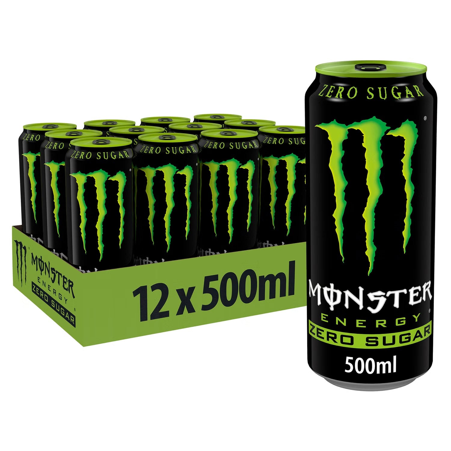 Monster Energy Drink Zero Sugar 12 x 500ml Energy Drink McGrocer Direct   