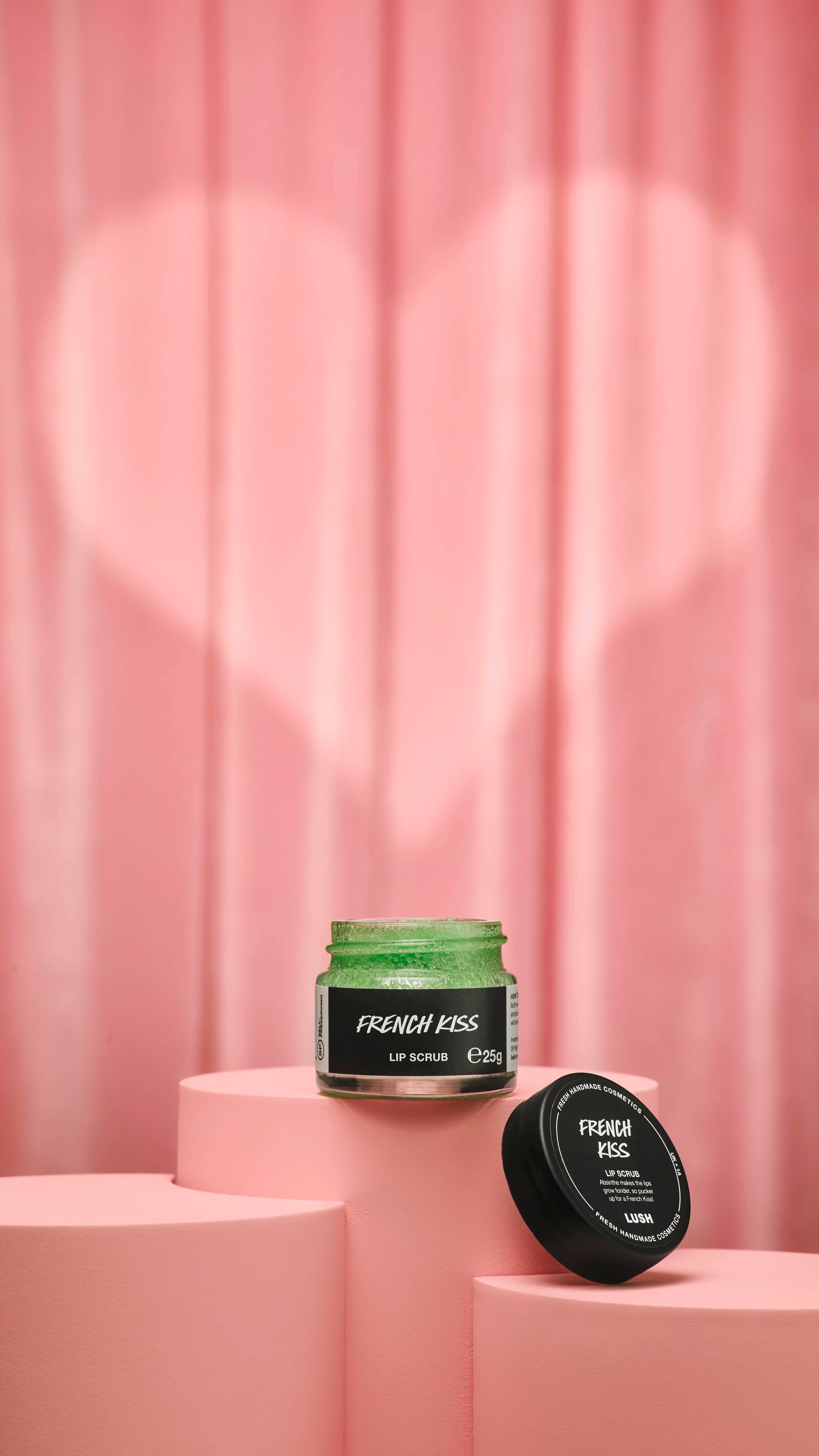 Lush French Kiss lip scrub in absinthe flavour (British brand)