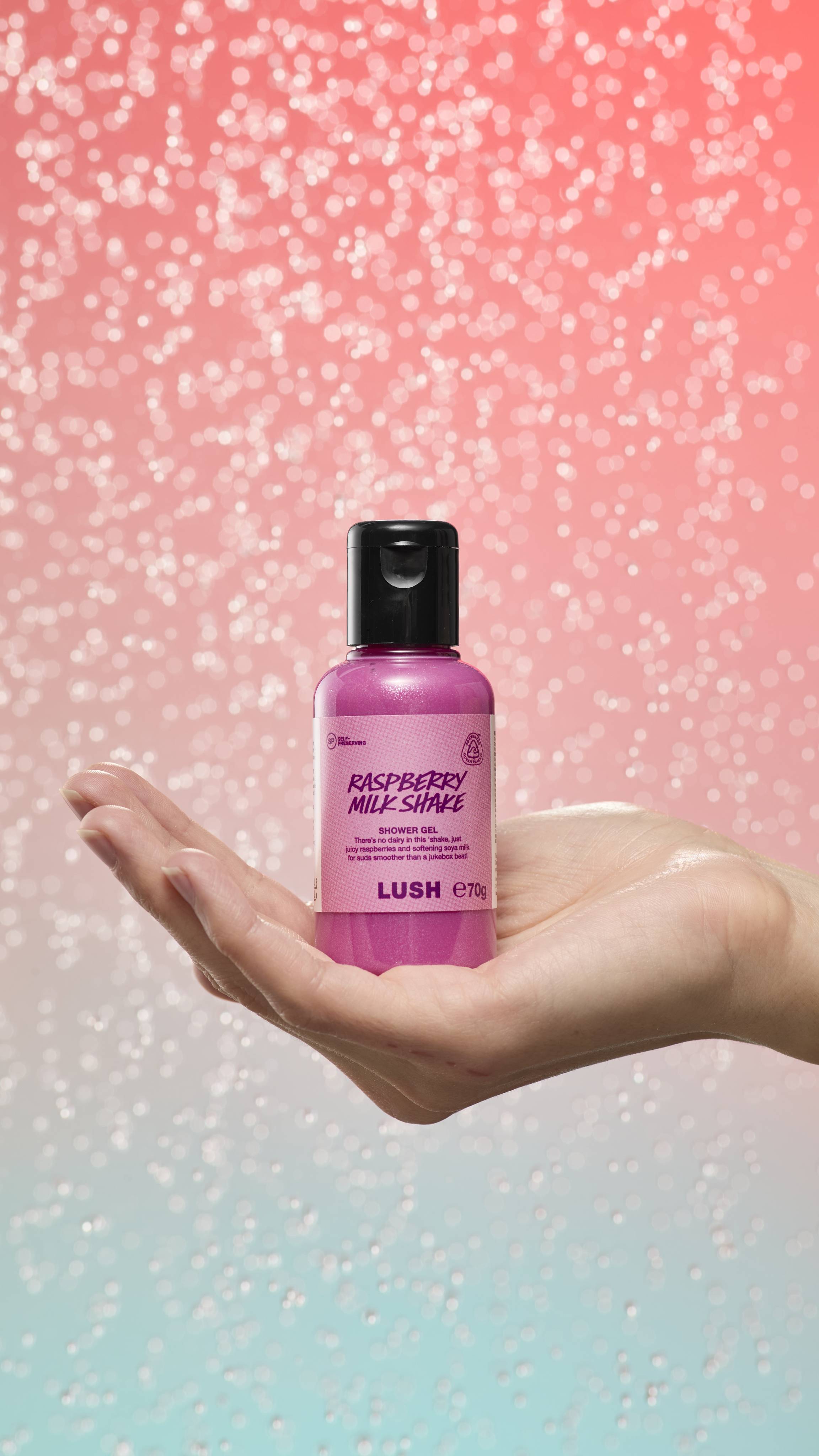 Lush Raspberry Milkshake shower gel - British product