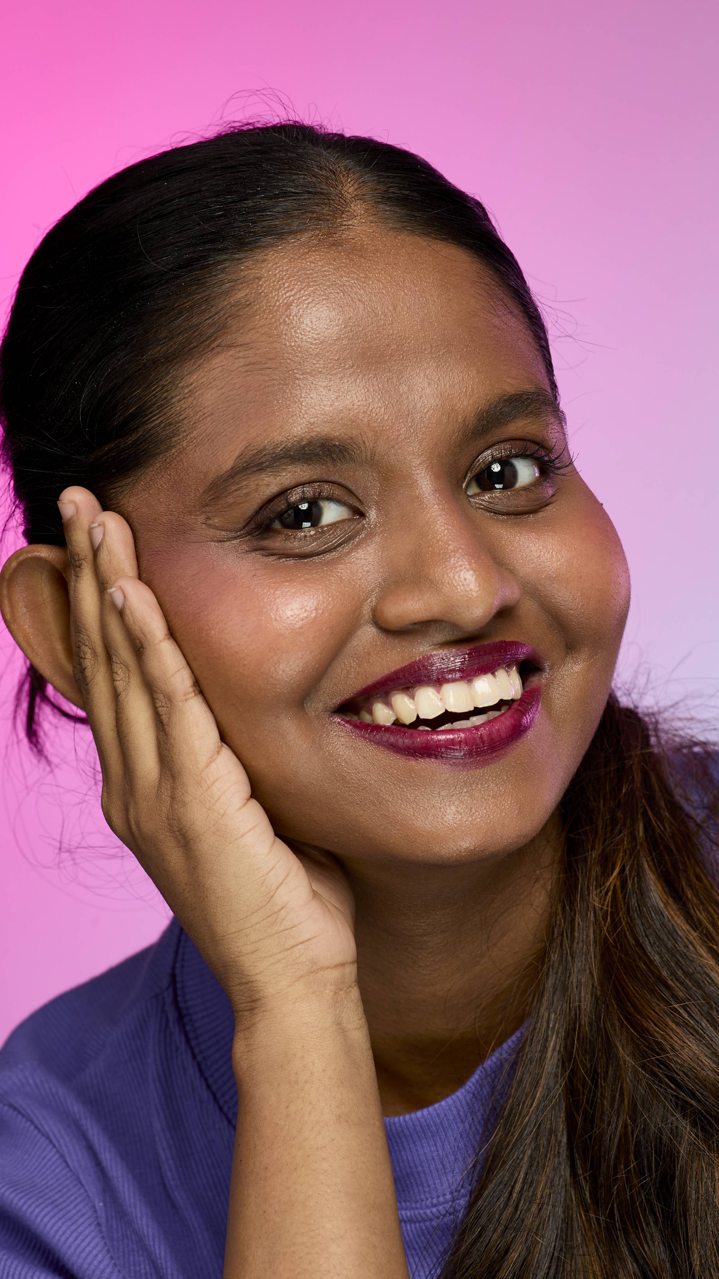 Lush Tartlet lip cream in a purple shade (British brand)