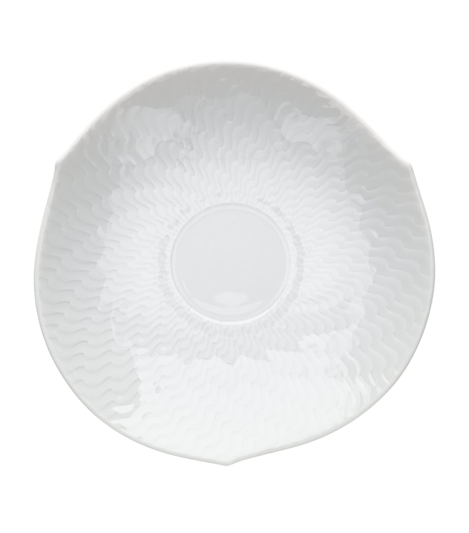 Meissen Waves Relief porcelain espresso cup and saucer, UK version