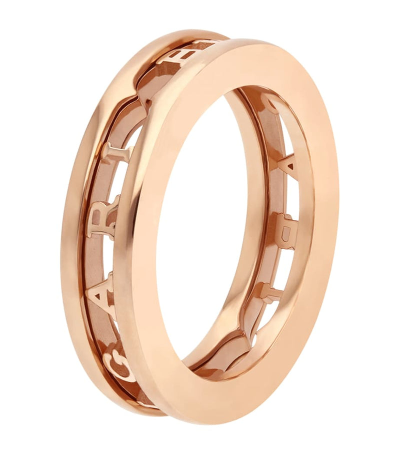 Bvlgari B.zero1 designer rose gold ring, UK version