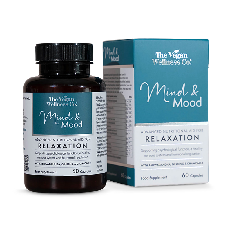 Vegan Wellness Co. Mind & Mood supplement 60 capsules, UK version