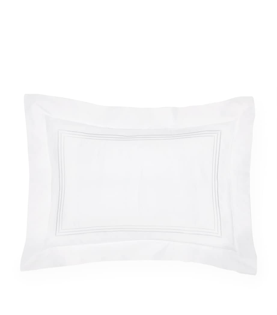 Pratesi Tre Righe pillowcase 50cm x 75cm, imported from the UK