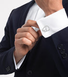 Lalique Crystal Cheval Cufflinks 2cm, UK version