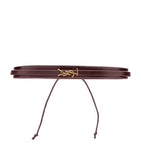 Saint Laurent leather cord Cassandre bracelet, UK version