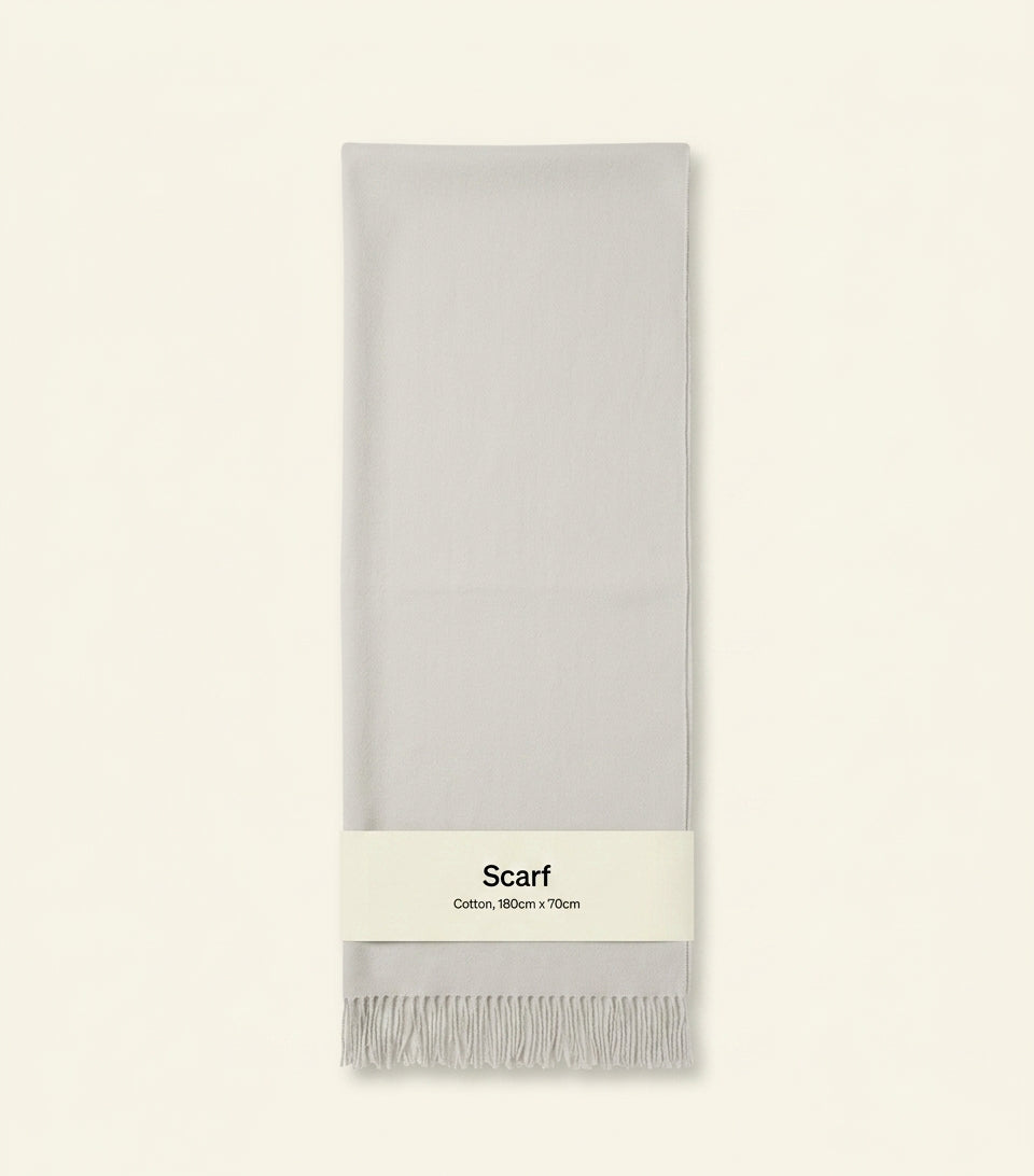 Burberry wool wide EKD scarf, Italian-made (British brand)