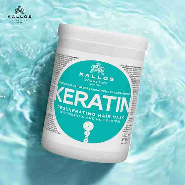 Kallos hair mask keratin with milk 1L, UK version