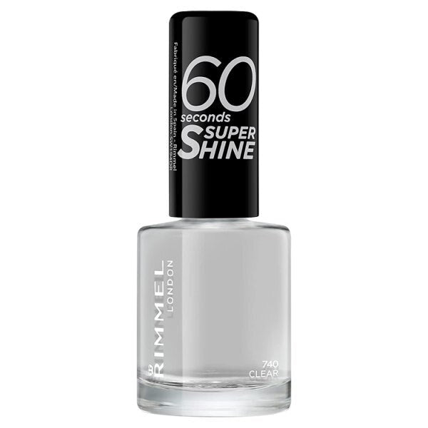 Rimmel Nail Polish 60 Second Clear 8ml GOODS Superdrug Clear  