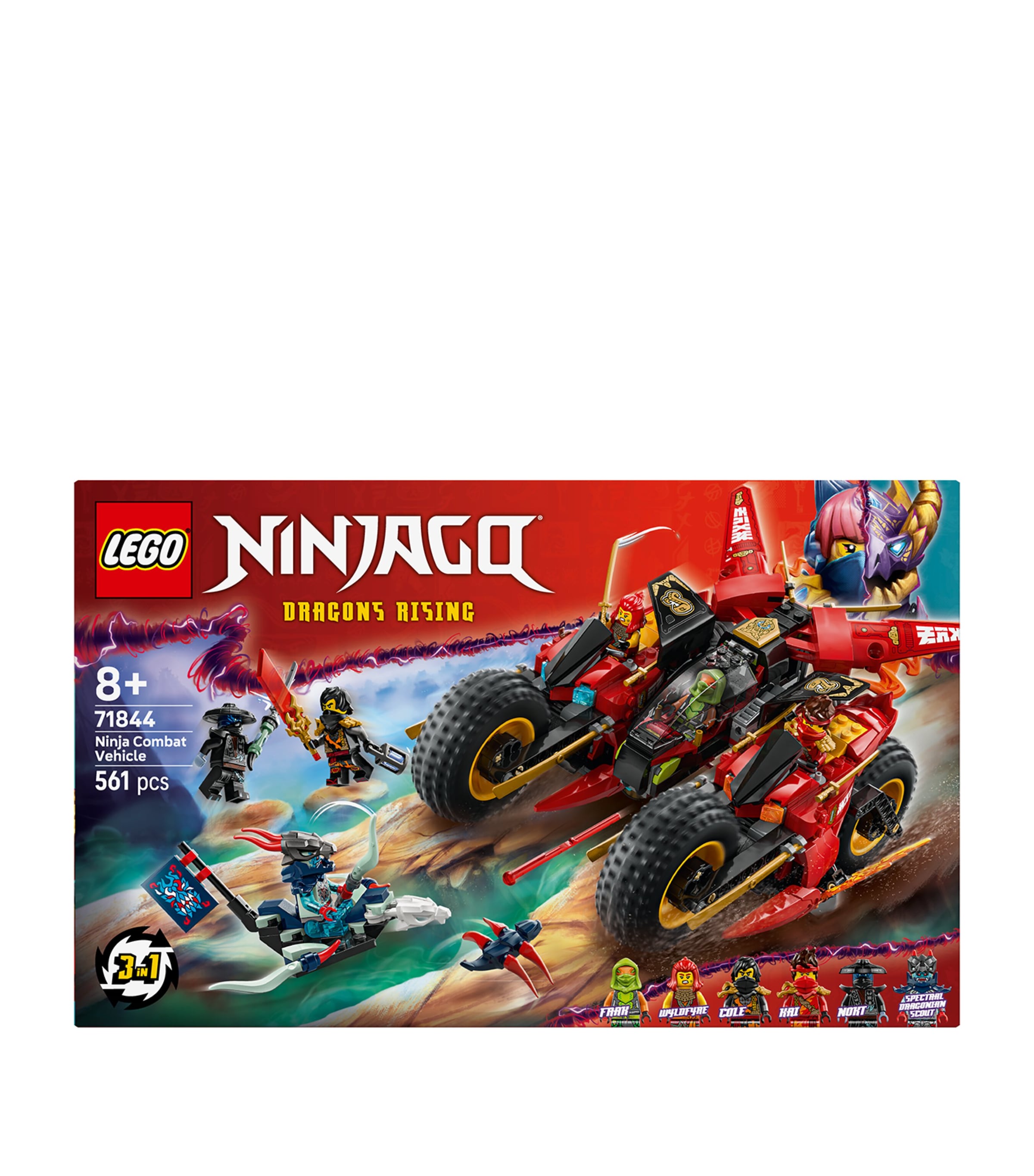 Lego Ninjago Ninja Combat Vehicle 71844 building set, UK version