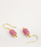 Emily P. Wheeler yellow gold sapphire barrel drop earrings, UK version