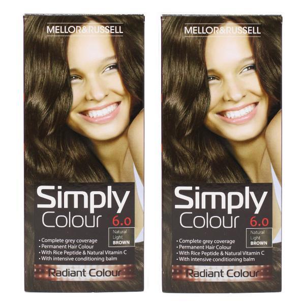 Simply Colour hair dye Natural Light Brown 6.0 - British product