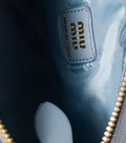 Miu Miu cotton gabardine logo pouch small - British product
