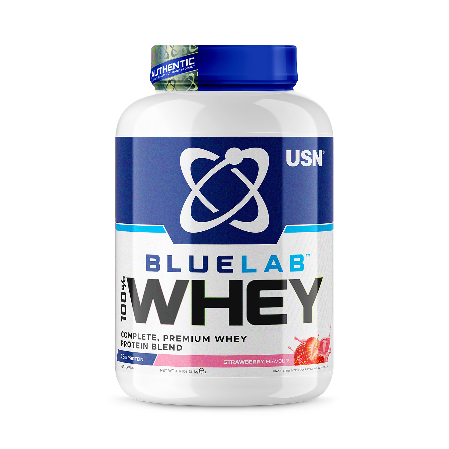 USN whey protein powder strawberry 2kg, UK version