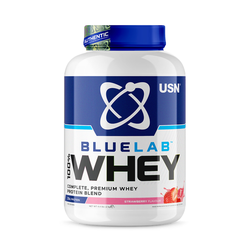USN whey protein powder strawberry 2kg, UK version