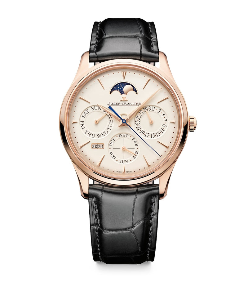 Jaeger-LeCoultre pink gold Master Ultra Thin perpetual calendar watch 39mm (British brand)