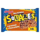 Kellogg's Rice Krispies Squares Curious Caramel & Chocolate Snack Bars 4x36g cereal bars Sainsburys   