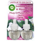 Air Wick Air Freshener Plug In Refill Smooth Satin & Moon 2x19ml Aircare Sainsburys   